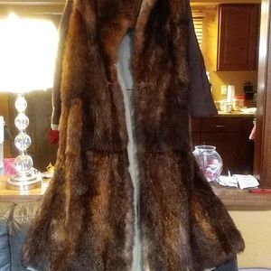 Women's reversable Genuine Fur/Trench new coat